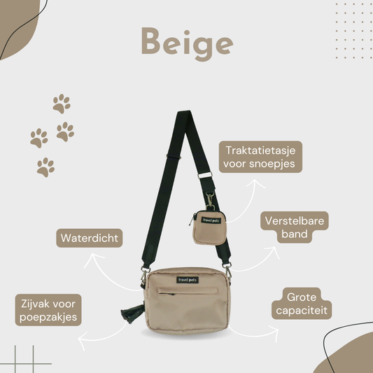 Travel Pets Tas | Beige