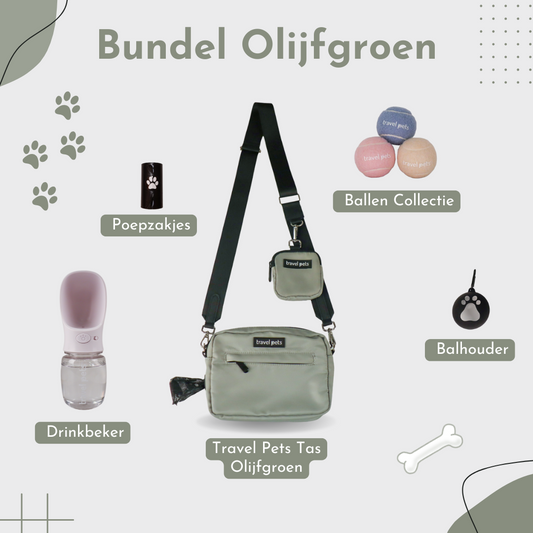 Travel Pets Bundel – Olijfgroen