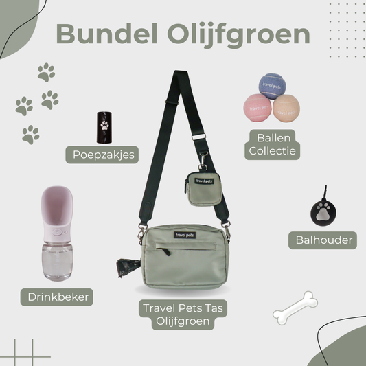 Travel Pets Bundel – Olijfgroen