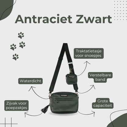 Travel Pets Tas | Antraciet Zwart