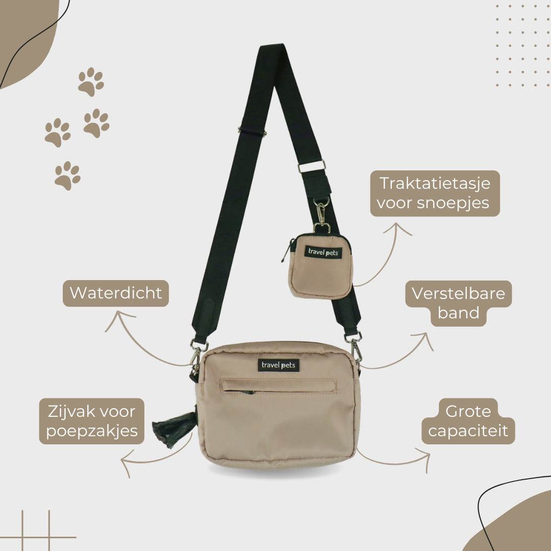 Travel Pets Tas | Beige