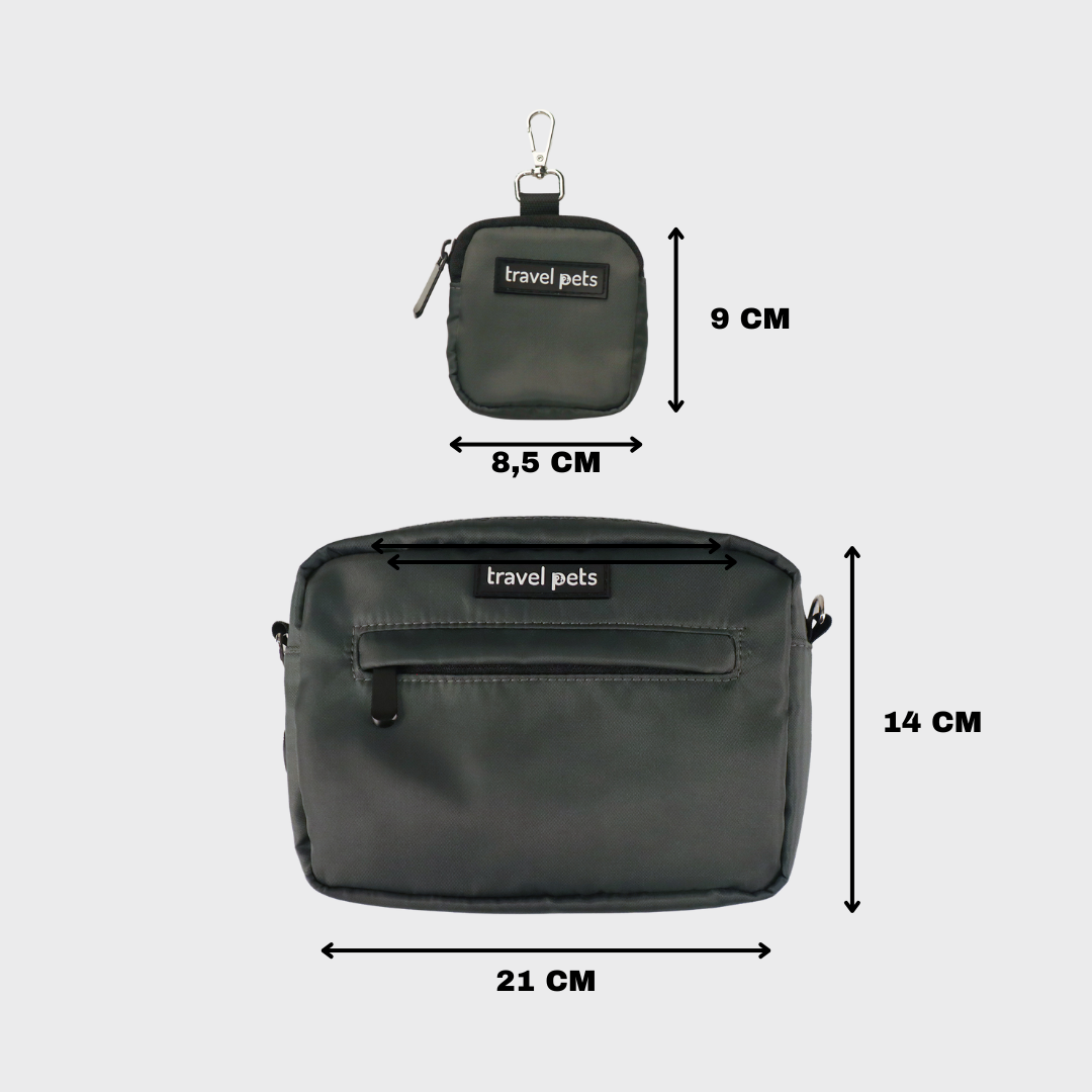 Travel Pets Tas | Antraciet Zwart