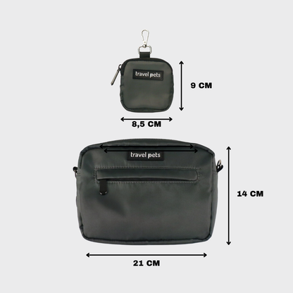 Travel Pets Tas | Antraciet Zwart