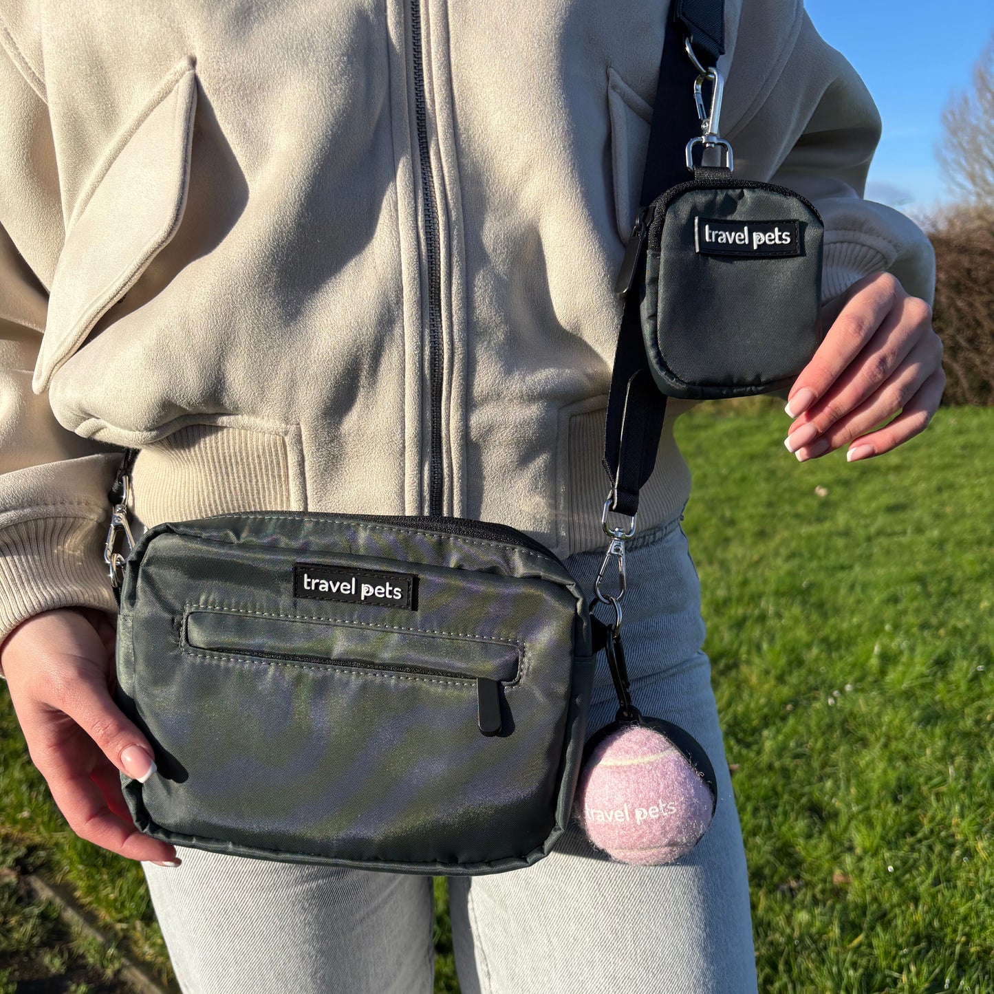 Travel Pets Tas | Antraciet Zwart